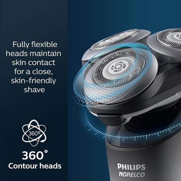 Phillips Norelco "NEW" Series 5000, Wet & Dry Electric Rechargeable Shaver X5004 - Picture 9 of 10
